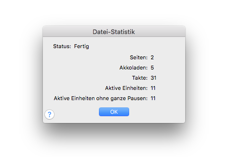 Dialogbox Dateistatistik